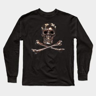 Golden Jolly Roger Long Sleeve T-Shirt